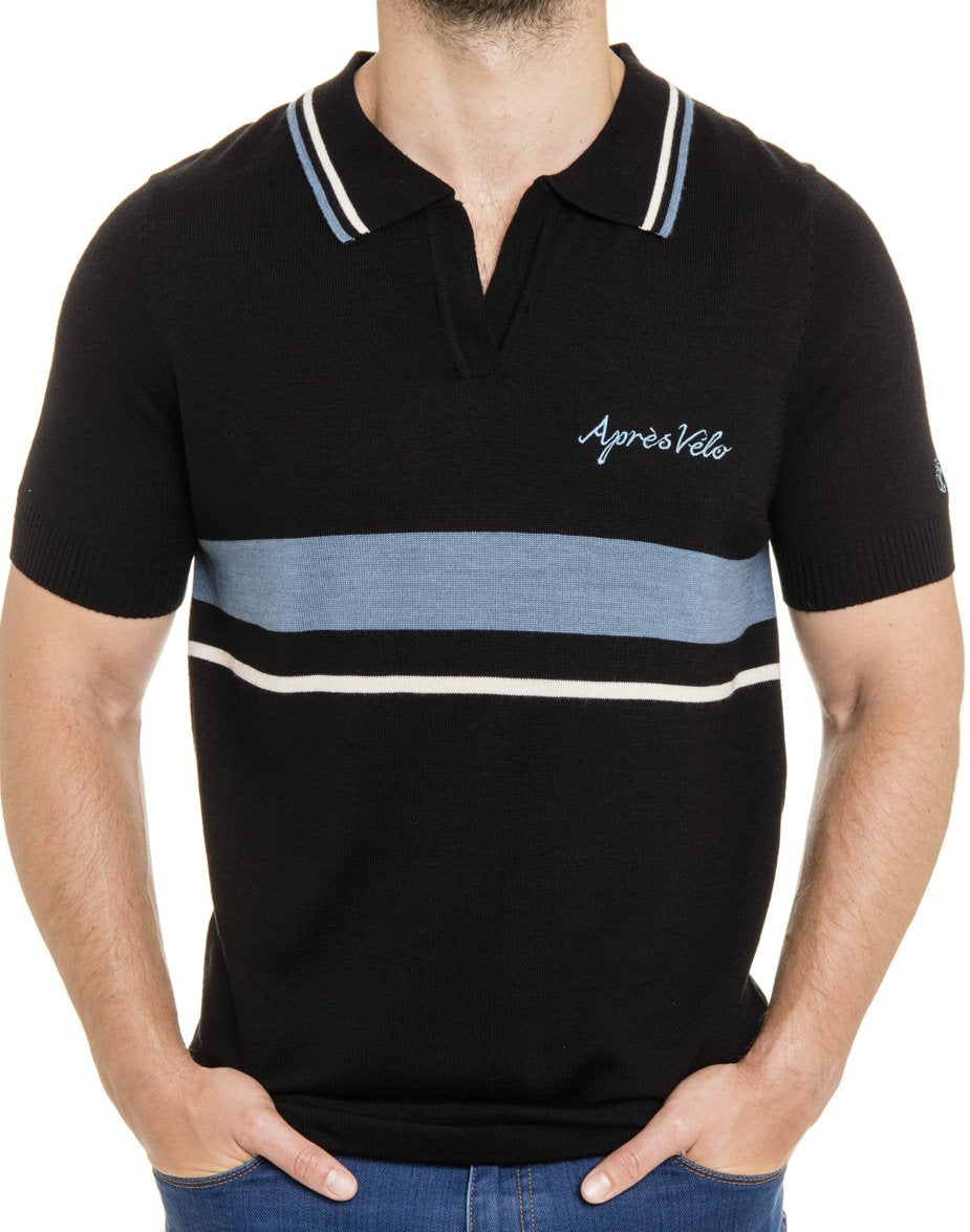 Retro Wool Knit Polo