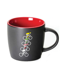 Tour de Caffeine Coffee Mug - Red