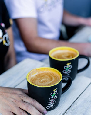 Tour de Caffeine Coffee Mug - White