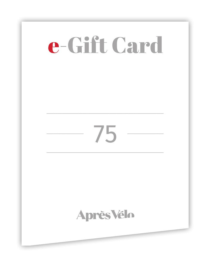 Après Vélo 75 eGift Card